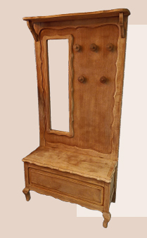 Porte-manteau avec miroir