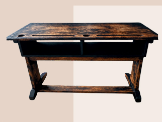 Bureau écolier bleu